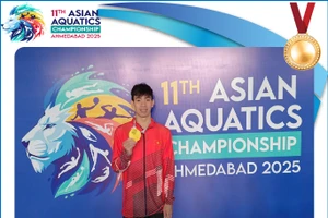 Nguyên Huy Hoàng remporte la médaille d'or aux Championnats d'Asie de sports aquatiques 2025