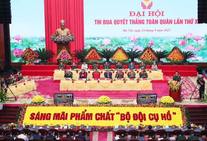 Panorama du 11e Congrès d’émulation de l’Armée populaire du Vietnam pour la période 2020-2025. Photo: VNA vna-potal-tong-bi-thu-to-lam-du-dai-hoi-thi-dua-quyet-thang-toan-quan-lan-thu-xi-8294123.jpg