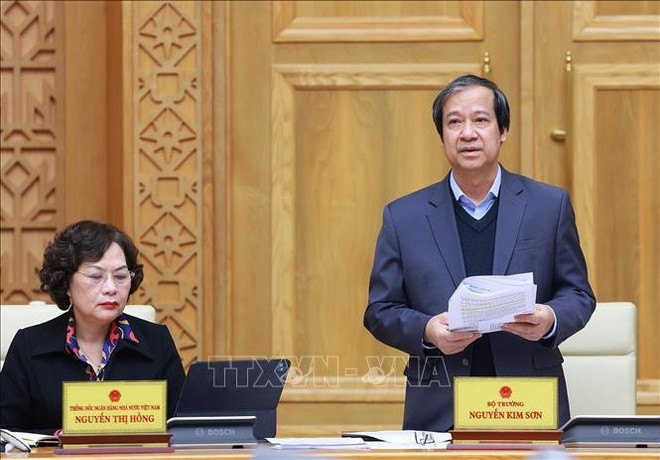 Le ministre de l'Education et de la Formation, Nguyen Kim Son. Photo: VNA bo-truong-190325.jpg