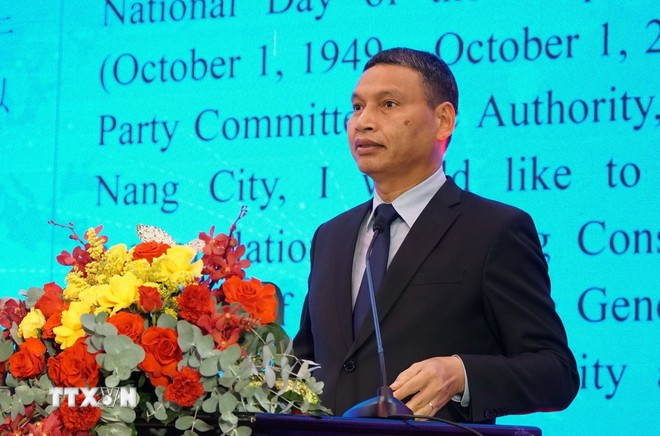 Le vice-président permanent du Comité populaire de la ville de Da Nang, Hô Ky Minh. Photo: VNA quoc-khanh-trung-quoc-3.jpg