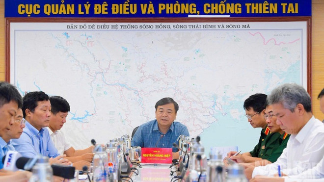 Le vice-ministre de l’Agriculture et de l’Environnement, Nguyên Hoang Hiêp, s'exprime lors de la réunion. Photo: VNA uuid18636593-58ca-4230-af68-f642f1d3cdfbcode001library1type1mode1loctruecaptrue.jpg