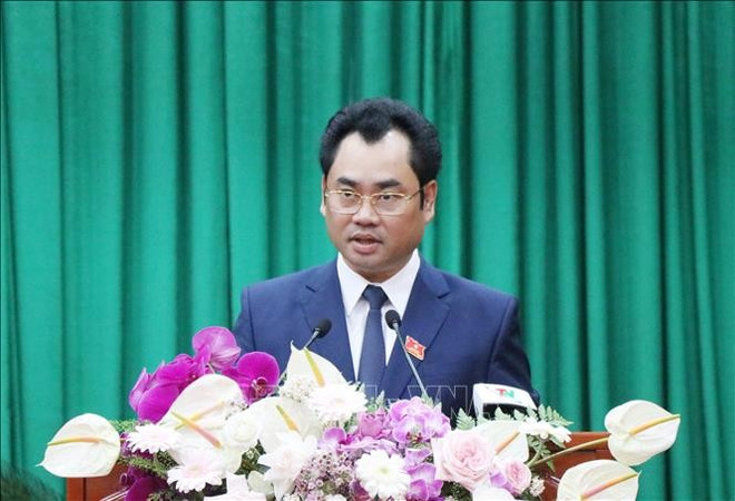 Trinh Viêt Hung, secrétaire du Comité provincial du Parti de Lao Cai pour le mandat 2025-2030. Photo: VNA trinh-viet-hung.jpg