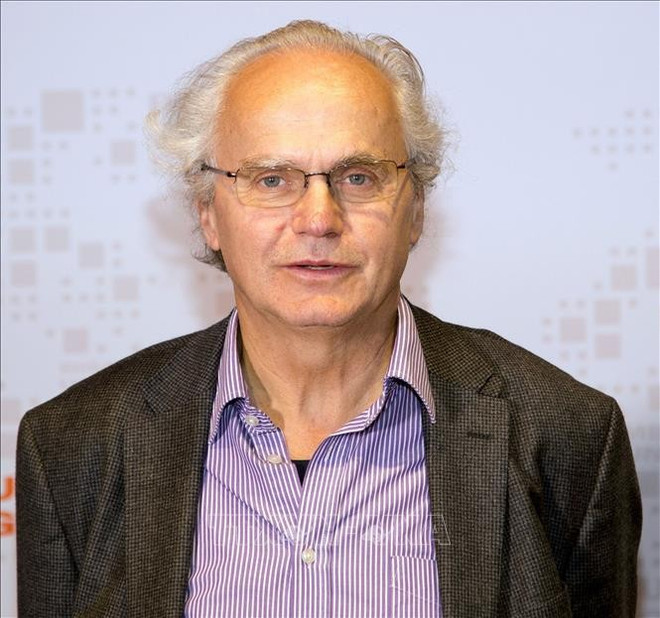 Le professeur Michael Brie, philosophe et chercheur allemand, spécialiste du socialisme, du communisme et des transformations sociales. Photo: VNA duc-180825-1.jpg