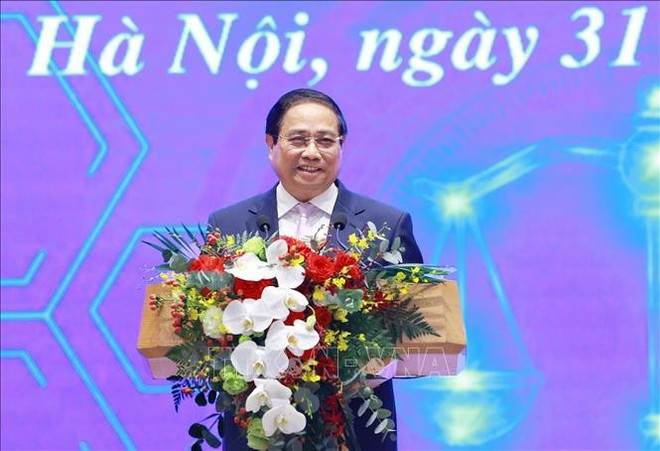 Le Premier ministre Pham Minh Chinh s'exprime lors de l'événement. Photo: VNA uuid720608de-5664-4734-8e26-d2f4ee8469b4code001library1type1mode1loctruecaptrue.jpg