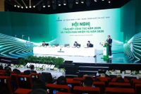 Le Premier ministre Pham Minh Chinh à la conférence consacrée au bilan des activités de 2025 et aux missions pour 2026 du Groupe industriel-énergétique national du Vietnam (Petrovietnam). Photo : VNA