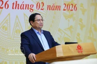 Le Premier ministre Pham Minh Chinh préside la 6ᵉ réunion du Comité directeur central chargé des politiques du logement et du marché immobilier. Photo : VNA