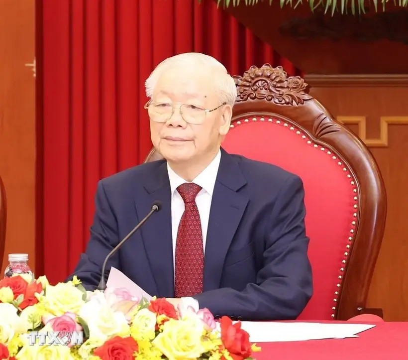 Le secrétaire général Nguyen Phu Trong. Photo: VNA
