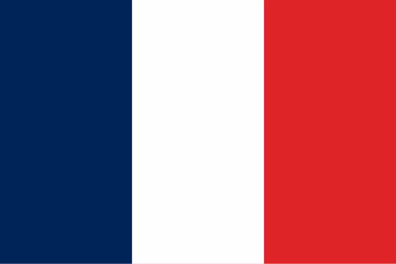 Drapeau de la France. Photo: CPV