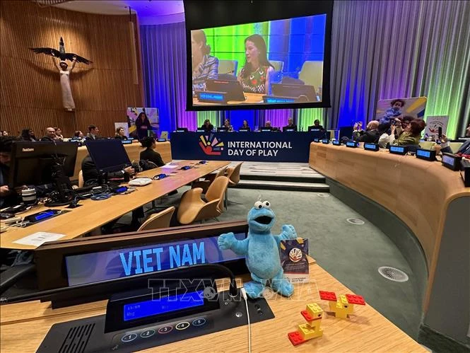 Célébration de la Journée internationale du jeu à New York. Photo: VNA