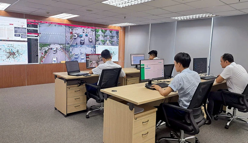 Dans la première phase, un centre de gestion et d'opération du trafic sera créé sur la base du Centre de gestion des transports publics d’aujourd’hui. Photo: hanoimoi.vn