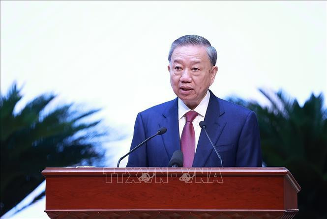 Le secrétaire général et président du Parti To Lam. Photo: VNA