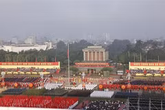 La place Ba Dinh au matin du 2 septembre 2025. Photo : VNA