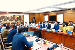 La réunion du Comité directeur du premier volet du Programme de renforcement de la gouvernance économique du Vietnam (EEGP).Photo : mof.gov.vn.