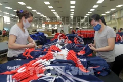 Des articles destinés à l'exportation vers l'UE de la société de textile de Thai Nguyen. Photo : VNA