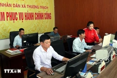 Centre de l'administration publique de la commune de Thuong Trach, province de Quang Tri. Photo : VNA