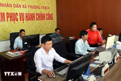 Centre de l'administration publique de la commune de Thuong Trach, province de Quang Tri. Photo : VNA