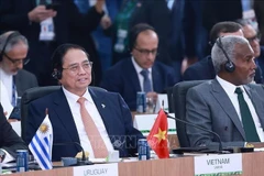 Le Premier ministre Pham Minh Chinh à la session de haut niveau sur le thème « Environnement, COP30 et santé mondiale ». Photo : VNA