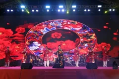 Un spectacle lors de la soirée d'échanges d'amitié Vietnam-États-Unis. Photo : VNA