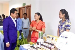 Des produits présentés lors du séminaire. Photo : VNA