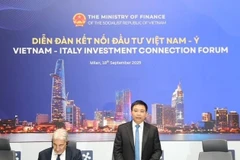 Le ministère vietnamien des Finances prend la parole lors du Forum de connexion des investissements 2025. Photo : VNA