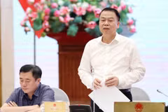 Le vice-ministre des Finances, Nguyen Duc Chi, s'exprime lors de la conférence de presse. Photo : VNA