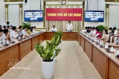 Les responsables des agences de Hô Chi Minh-Ville se sont réunis le 28 février 2026 pour préparer l'arrivée de l'équipe d'inspection de la Commission européenne. Photo : VNA