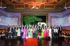 La cérémonie d'honorer les 50 premières entreprises de Ho Chi Minh-Ville. Photo : VNA