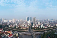 Une partie de Hanoï vue d'en haut. Photo : VNA/CVN 