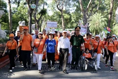 Marche solidaire « Pour les victimes de l’agent orange/dioxine 2025 ». Photo : VNA