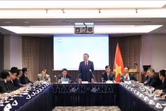 Le secrétaire général du Parti communiste du Vietnam Tô Lâm rencontré à Séoul les membres du Réseau vietnamien de l’innovation en République de Corée ainsi que des experts et entrepreneurs vietnamiens installés dans ce pays. Photo : VNA
