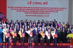 Le secrétaire général du Comité central du Parti communiste du Vietnam To Lam à la cérémonie de création officielle de la nouvelle ville élargie de Ho Chi Minh-Ville. Photo : VNA