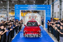 VinFast sort de chaîne son 200 000ᵉ véhicule électrique en 2025. Photo : VNA