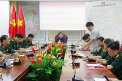 Le vice-Premier ministre Trân Hông Ha dirige les opérations de secours et les efforts de redressement après les crues soudaines et les glissements de terrain à Diên Biên. Photo : VNA