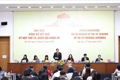 La conférence de presse se tient le 11 décembre à Hanoi. Photo : VNA