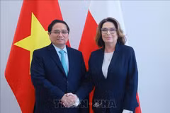 Le Premier ministre Pham Minh Chinh a eu le 17 janvier avec la présidente du Sénat polonais Malgorzata Kidawa-Blonska. Photo : VNA