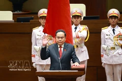 Trân Thanh Mân, membre du Bureau politique et président de l’Assemblée nationale de la 15e législature, a été élu président de l’Assemblée nationale du Vietnam pour la 16e législature. Photo . VNA