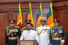Le président du Sri Lanka, Ranil Wickremesinghe, lors de son investiture à Colombo, le 23 septembre 2024. Photo : AA/VNA