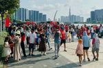 Hô Chi Minh-Ville a attiré de nombreux touristes venus assister aux célébrations du 30 avril. Photo : CVN 