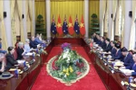 Entretien à Hanoï entre le président vietnamien Luong Cuong et la gouverneure générale d’Australie, Sam Mostyn. Photo : VNA