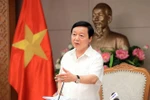 Le vice-Premier ministre Tran Hong Ha a présidé vendredi 23 septembre à Hanoï une réunion cruciale pour faire face au super typhon Ragasa. Photo : VNA