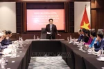 Le président vietnamien Luong Cuong a rencontré, dans la soirée du 3 août au Caire, les ambassadeurs du Vietnam accrédités dans divers pays africains. Photo : VNA