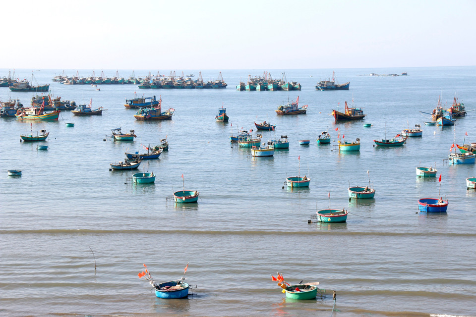 Beauté d'un village de pêcheurs de Mui Ne, situé au cœur de la zone touristique nationale de Mui Ne.Photo : VNA