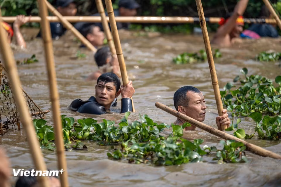 Cette fête met également en valeur l’identité culturelle singulière de la région, caractérisée par ses structures villageoises et ses pratiques communautaires spécifiques. Photo: VietnamPlus