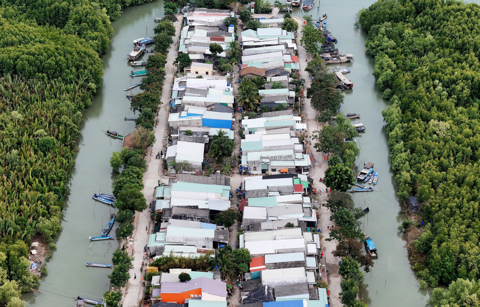 Zone centrale de l'île de Thieng Lieng, commune insulaire de Thanh An, district de Can Gio. Photo: VNA