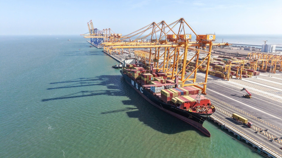 Port de Hai Phong d'aujourd'hui. Photo: VNA
