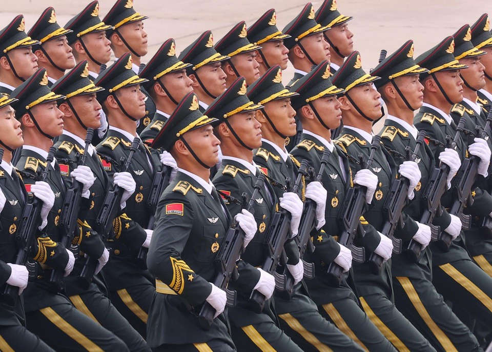 Délégation militaire chinoise. Photo : VNA