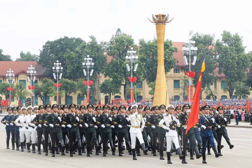 Délégation militaire chinoise. Photo : VNA