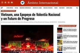 Le site d'information Ámbito Internacional. Photo : VNA