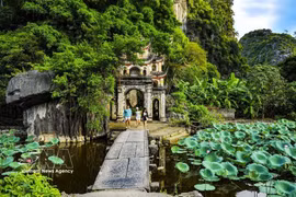 La pagode Bich Dong, un lieu apparu dans le clip Song From A Secret Garden – Secret Garden in Vietnam du groupe Secret Garden. Photo : VNA