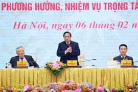 Le Premier ministre Pham Minh Chinh préside la 10e réunion du Comité national de la transformation numérique. Photo : VNA